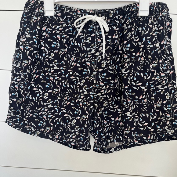 J. Crew Other - J. Crew Navy Swim Trunks with Colorful Pattern
